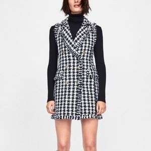 Zara Tweed Vest Dress